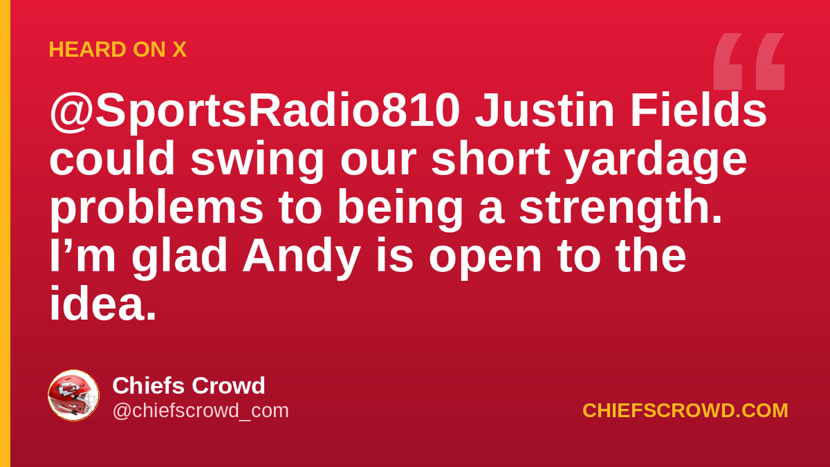 Justin Fields could swing our short yardage problems to being a strength.